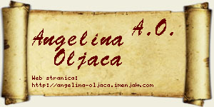 Angelina Oljača vizit kartica